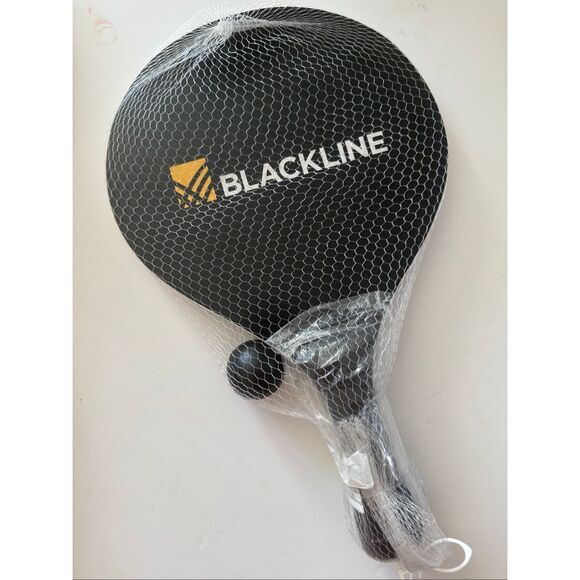 Blackline Unisex Black Ovation Pickleball Paddle Racket Set with Cover NWOT - Picture 1 of 3